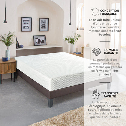 Ensemble Matelas Mémoire de forme ABSOLU avec sommier