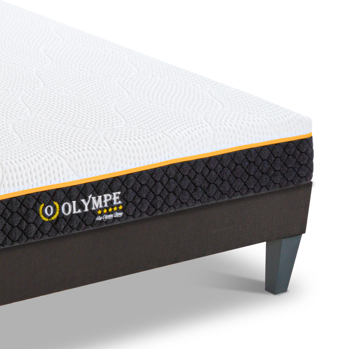 Ensemble Matelas Mémoire de forme Olympe avec Sommier