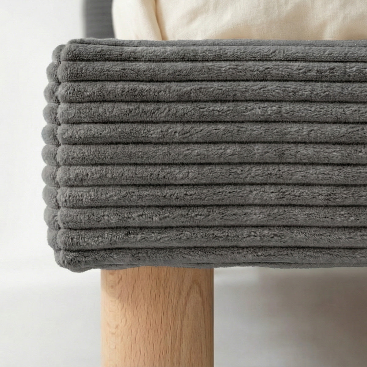 Lit tapissier - Velours côtelé - RIMINI