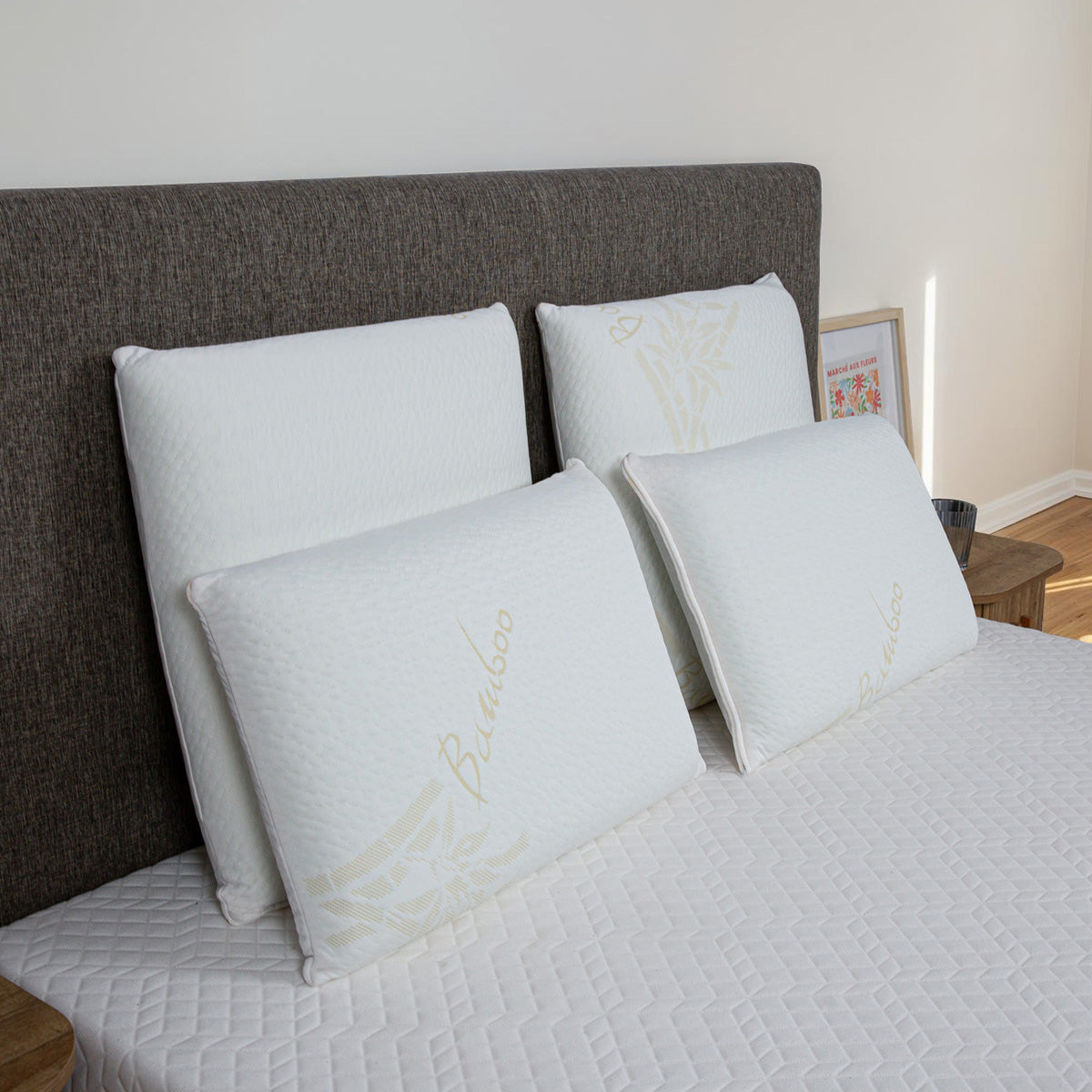 Oreiller Mémoire de forme Moelleux BAMBOO