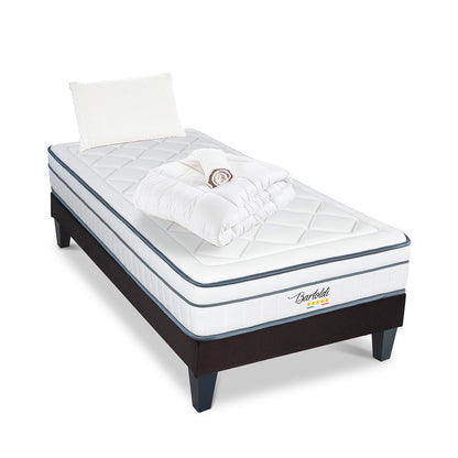 Prêt-à-dormir BARTOLDI avec Sommier, Couette, Oreillers et Protège-matelas