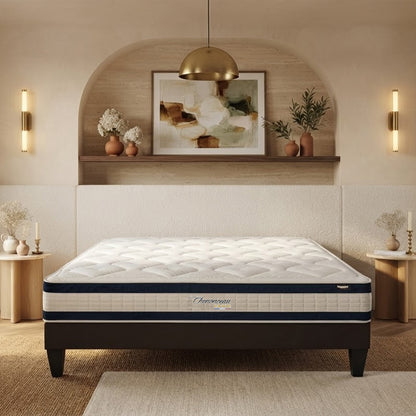 Matelas Chenonceau - Mémoire de forme - Épaisseur 26 cm - Accueil moelleux, soutien ferme