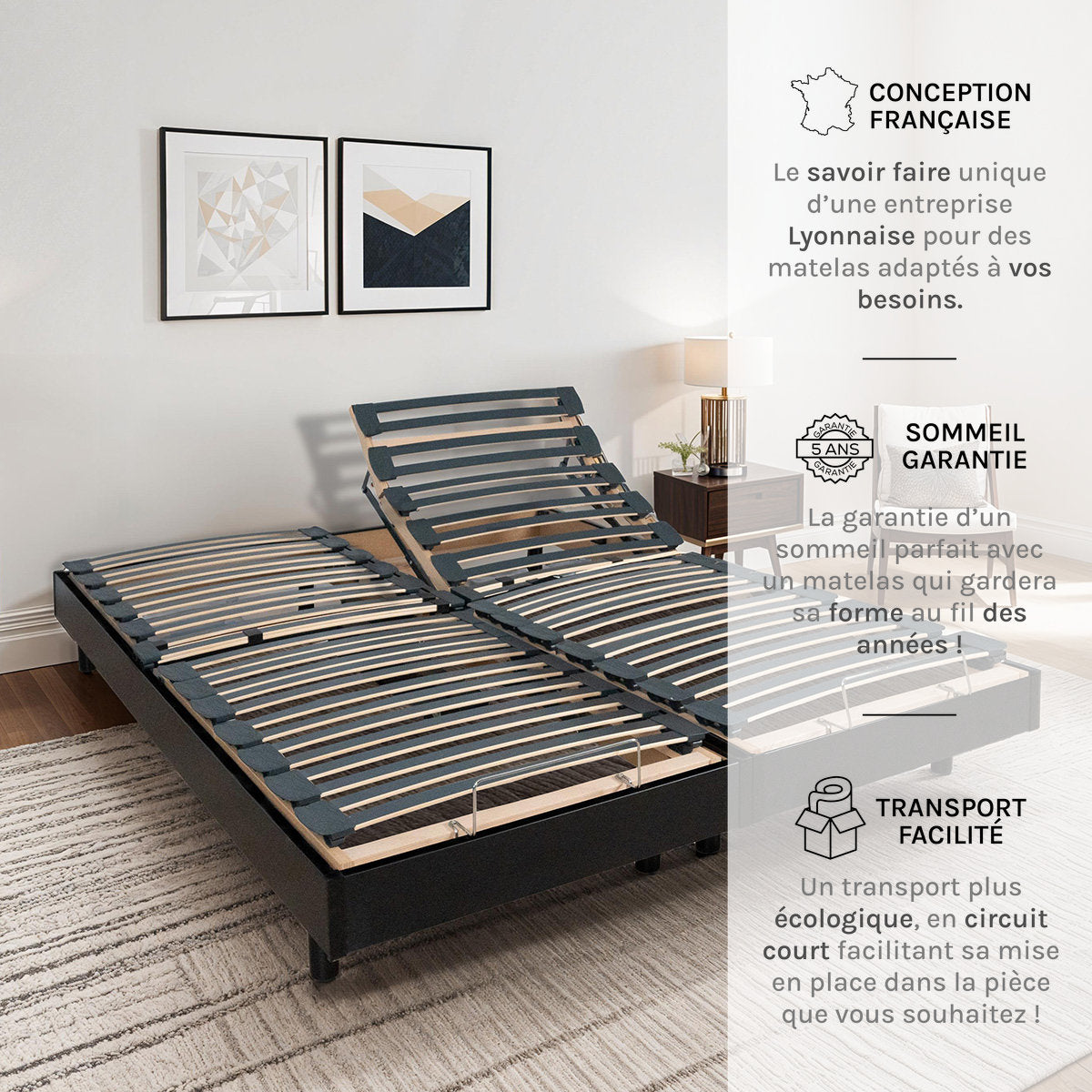 Sommier électrique à lattes FLEX