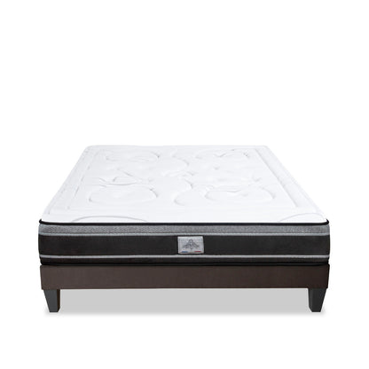 Ensemble DIVIN  Matelas Ressorts ensachés + Sommier Bois