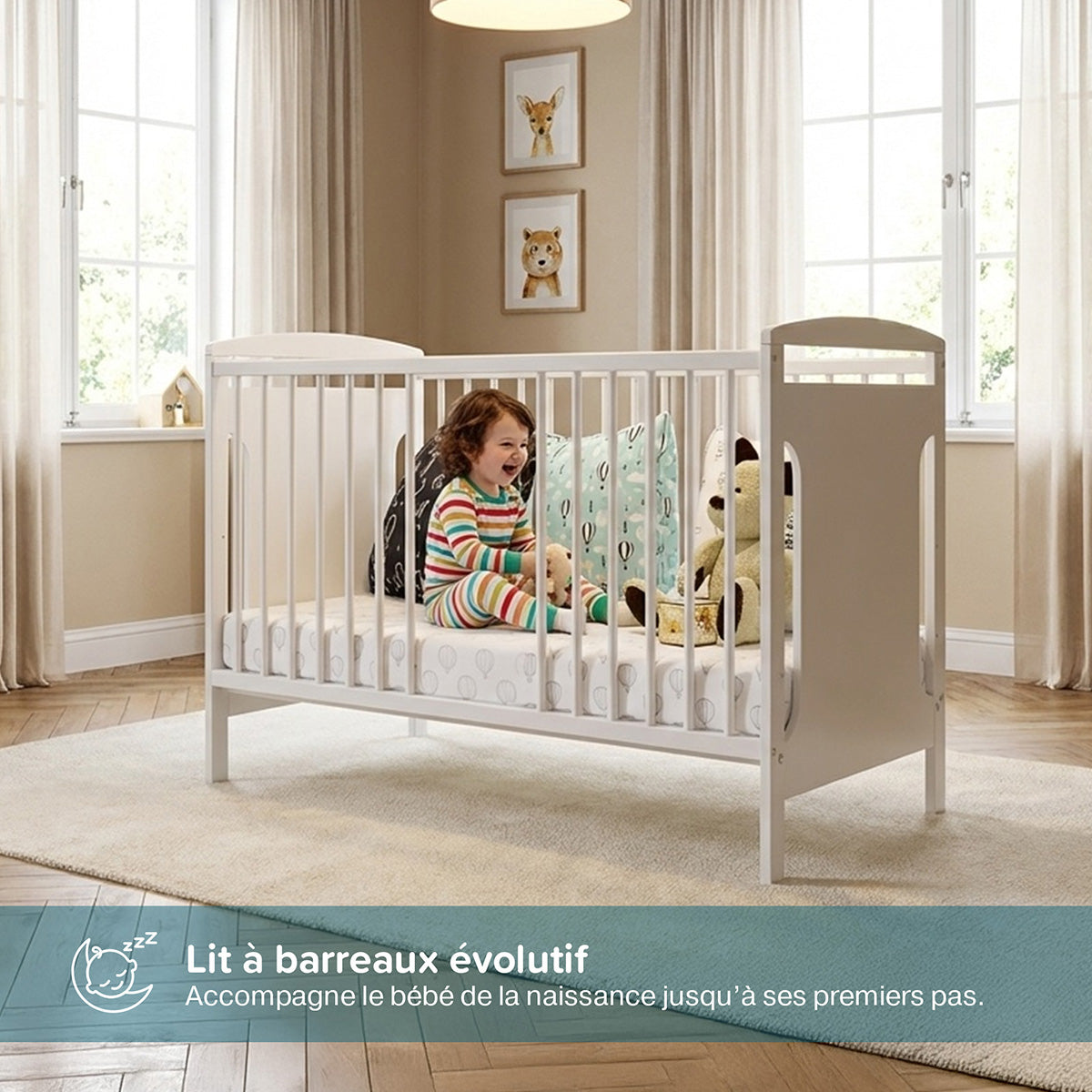 Lit bébé évolutif MARGOT