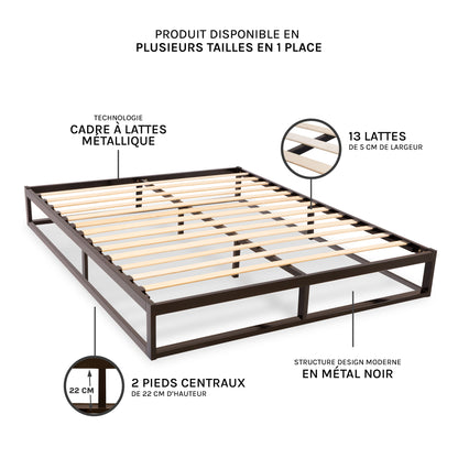 Sommier Cadre à Lattes LÉONIDAS