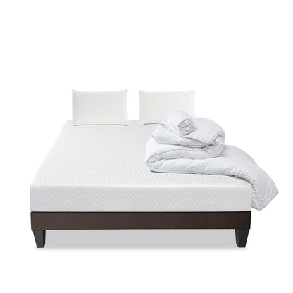 Prêt-à-dormir ABSOLU avec Sommier, Couette, Oreillers et Protège-matelas