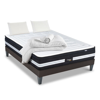 Prêt-à-dormir CHAMBORD avec Sommier, Couette, Oreillers et Protège-matelas