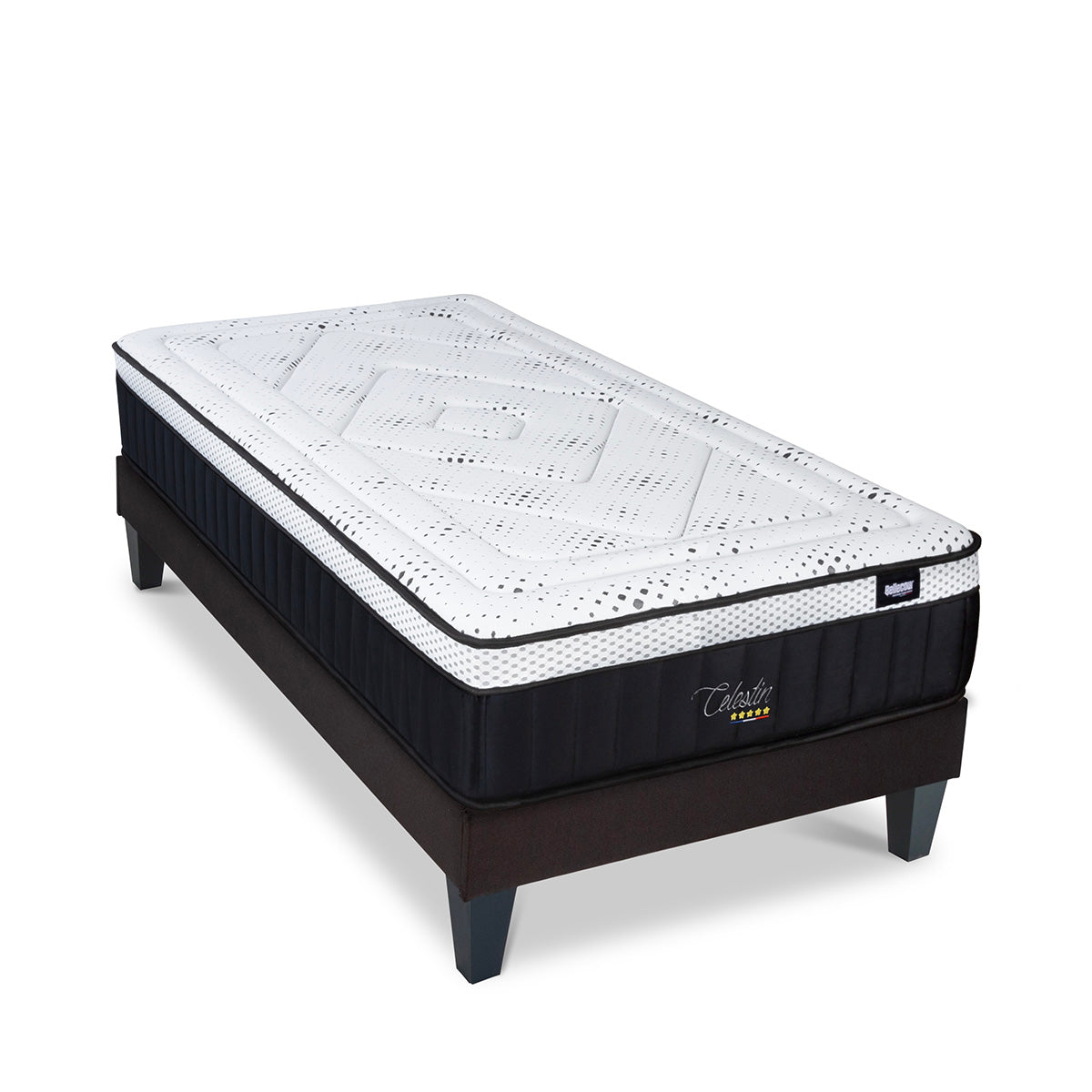 Ensemble Matelas Mémoire de forme CÉLESTIN 2.0 avec sommier