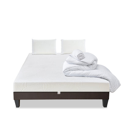 Prêt-à-dormir VOSGES avec Sommier, Couette, Oreillers et Protège-matelas