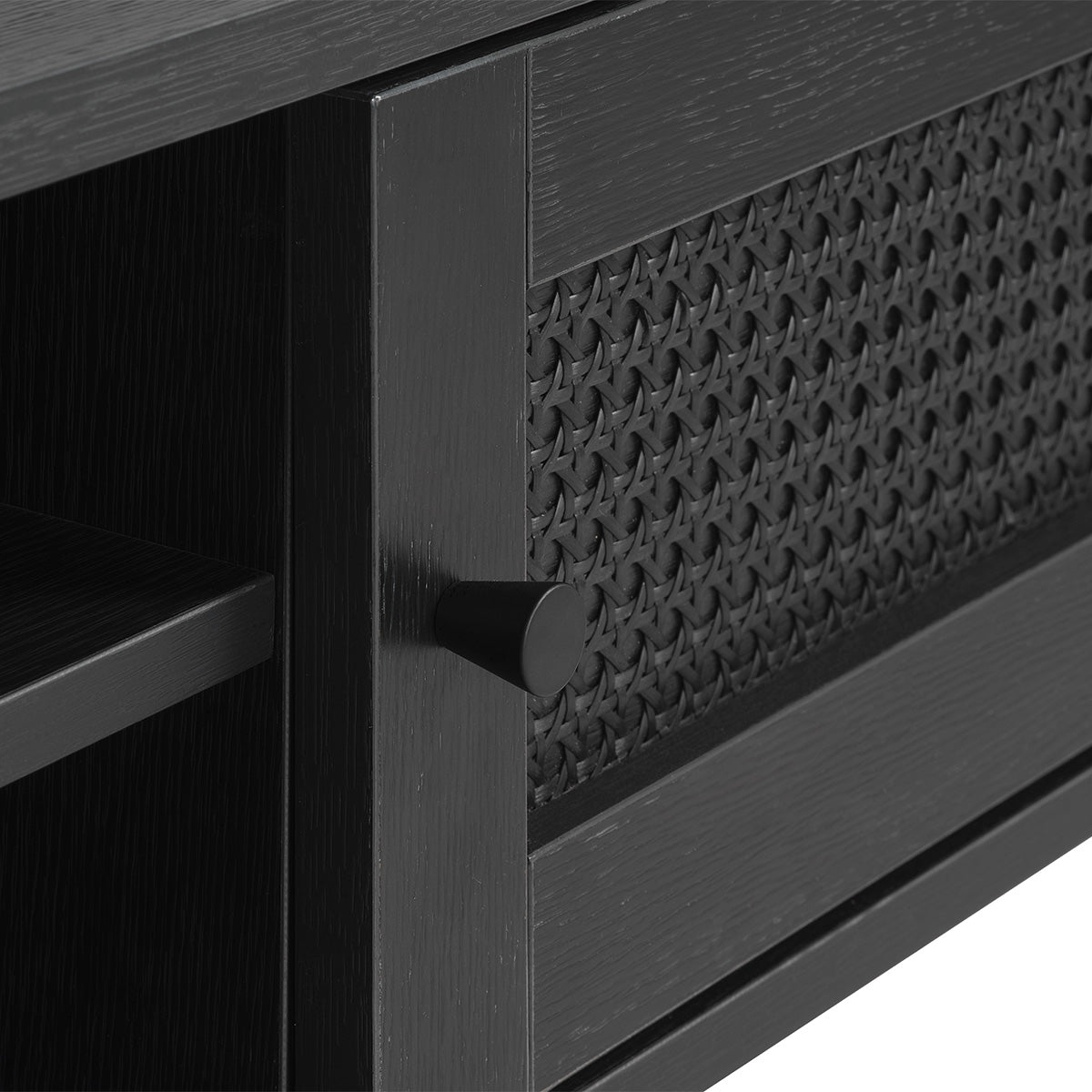 meuble-tv-120-cm-2-portes-bois-et-cannage-noirs-manarola