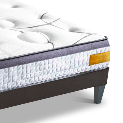 Prêt-à-dormir COPENHAGUE avec Sommier, Couette, Oreillers et Protège-matelas