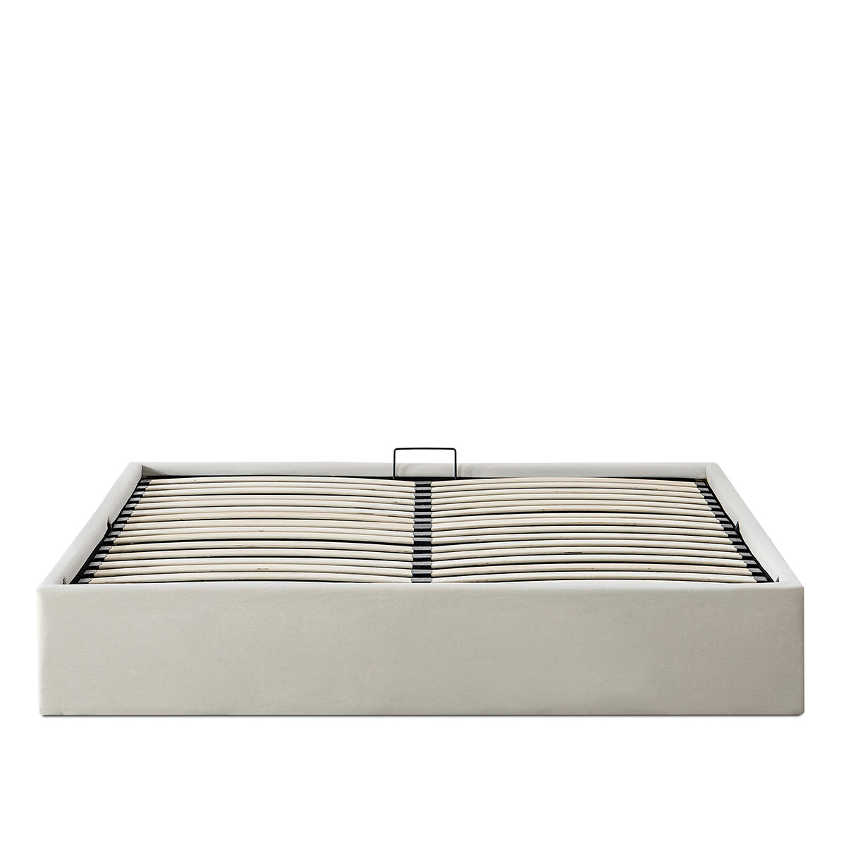 Sommier Coffre Tissu Beige ATLAS