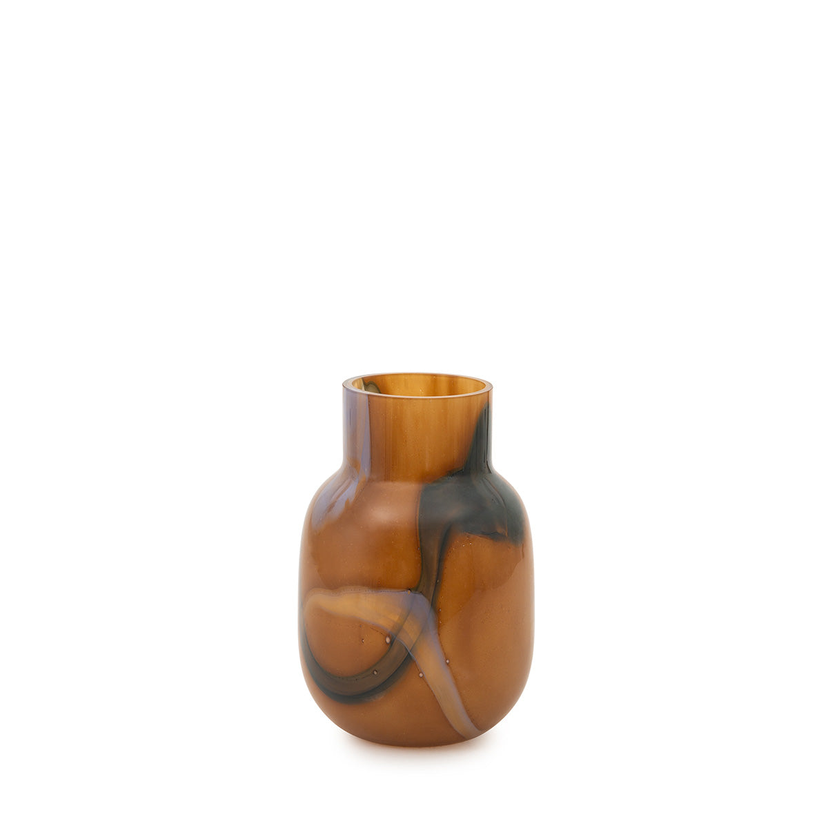 vase-verre-fume-marron-tina-14x20-cm