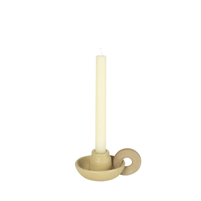 Bougeoir - Céramique beige - NOTTE