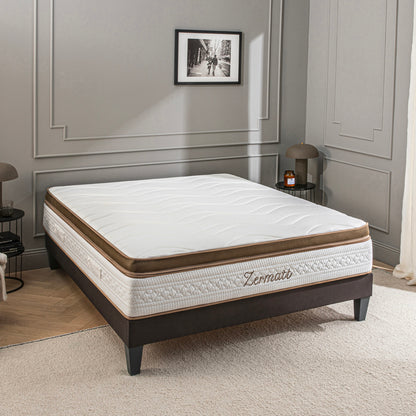 Ensemble Matelas Mémoire de forme ZERMATT avec sommier