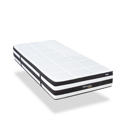 Matelas Fontainebleau - Ressorts ensachés + mémoire de forme - Moelleux puis ferme - 25 cm d'épaisseur
