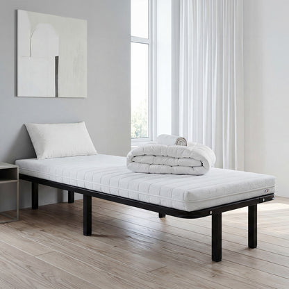 Prêt-à-dormir EGIO avec Cadre à lattes, Couette, Oreillers et Protège-matelas