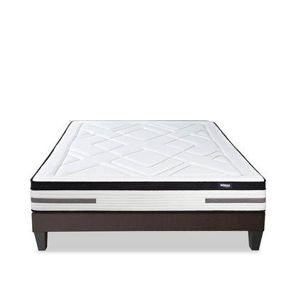 Ensemble Matelas Hybride BELLEVUE avec sommier