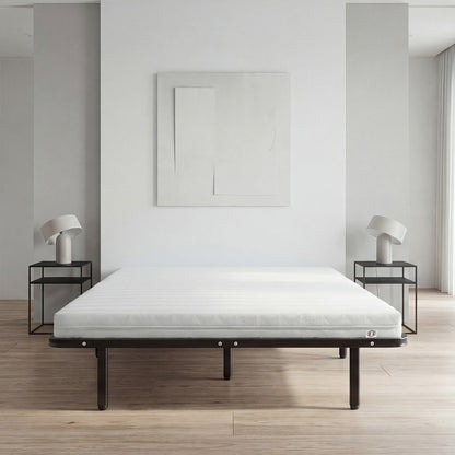 Ensemble Matelas Mousse EGIO avec Cadre à lattes