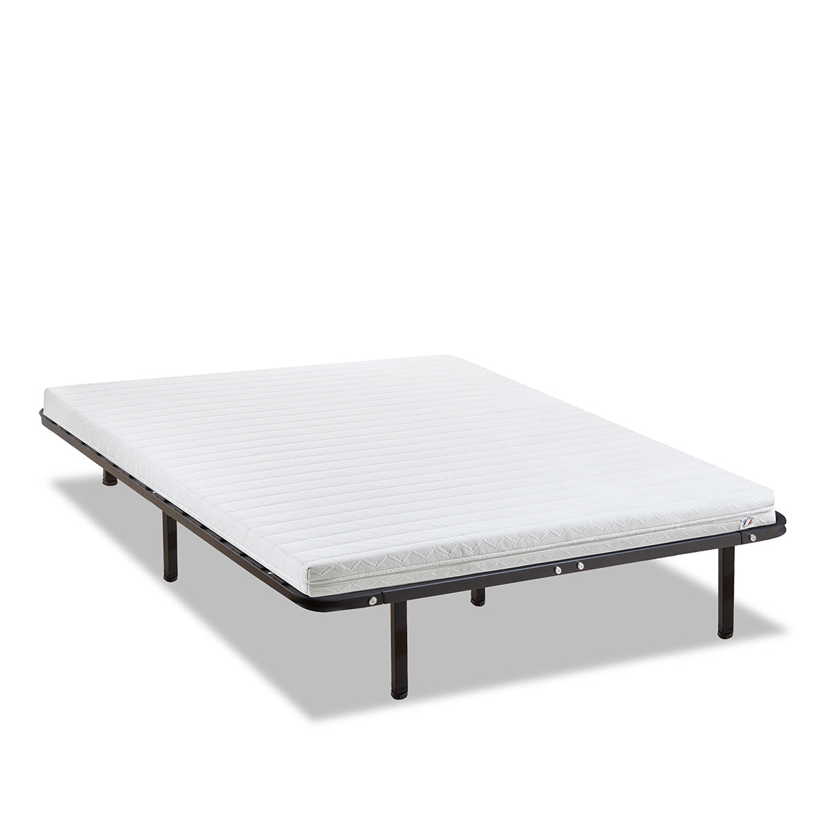 Ensemble Matelas Mousse EGIO avec Cadre à lattes