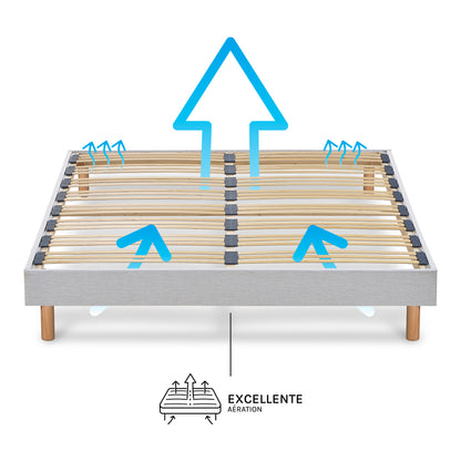 Sommier À Lattes Tissu CAPITOLE