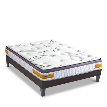 Ensemble Matelas Mémoire de forme COPENHAGUE avec sommier
