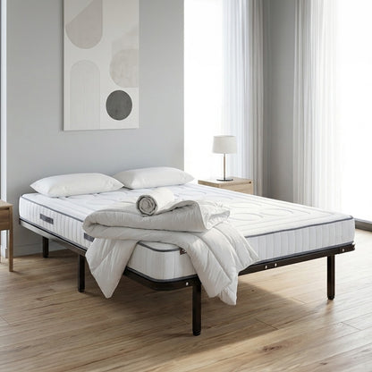 Prêt-à-dormir CRISTAL avec Cadre à lattes, Couette, Oreillers et Protège-matelas