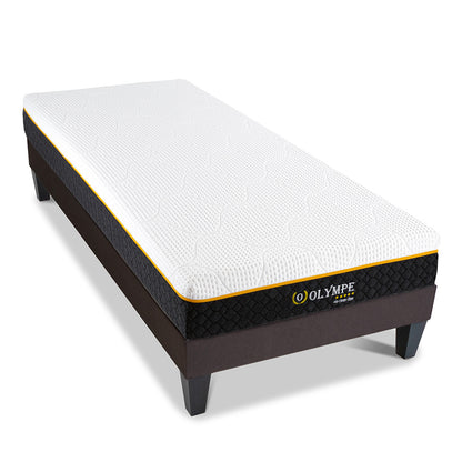 Ensemble Matelas Mémoire de forme Olympe avec Sommier