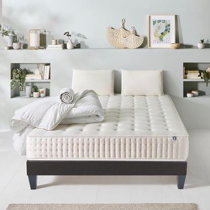 Prêt-à-dormir APOLLON avec Sommier, Couette, Oreillers et Protège-matelas