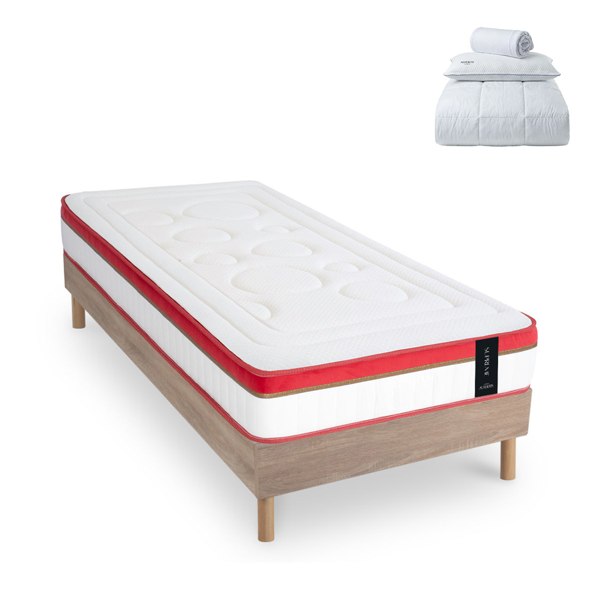 Prêt-à-dormir SUPREME avec Sommier SÉLÉNA et Accessoires