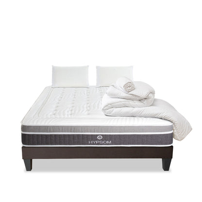 Pack Prêt à dormir ELEGANCE Matelas Mémoire de forme + Sommier + Accessoires