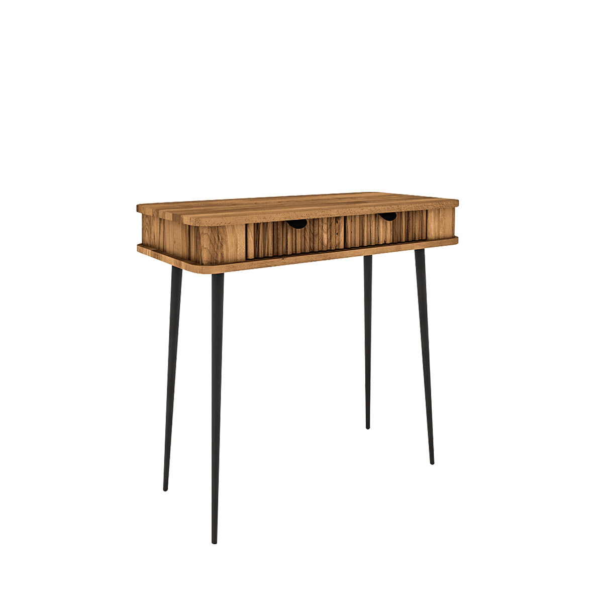 console-84-cm-2-tiroirs-bois-massif-hetre-amalfi