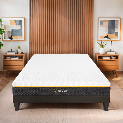 Ensemble Matelas Mémoire de forme Olympe avec Sommier