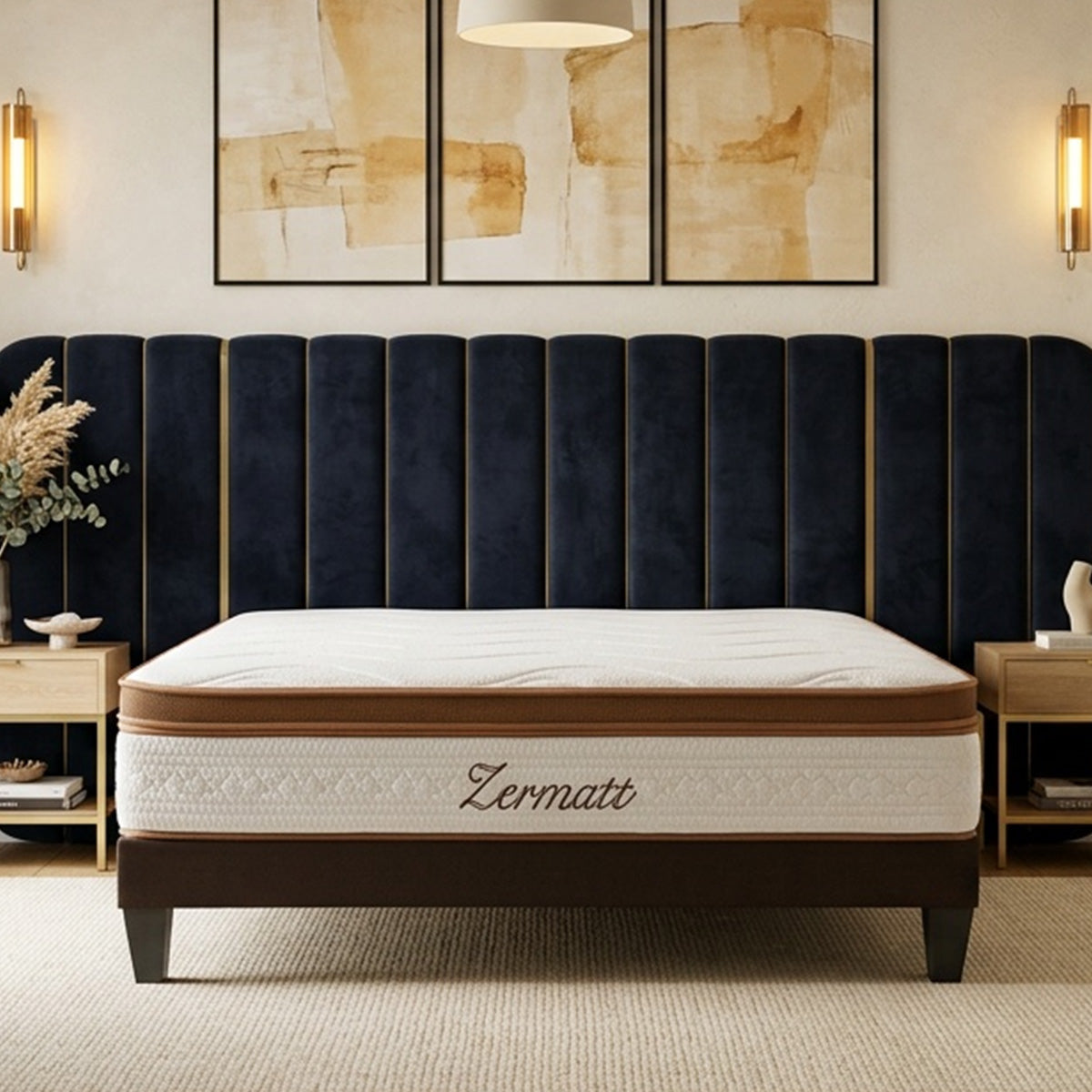 Matelas Zermatt - Mousse mémoire de forme - 31 cm d'épaisseur - Accueil équilibré, soutien très ferme