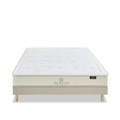 Ensemble Matelas Latex PRÉLUDE avec sommier