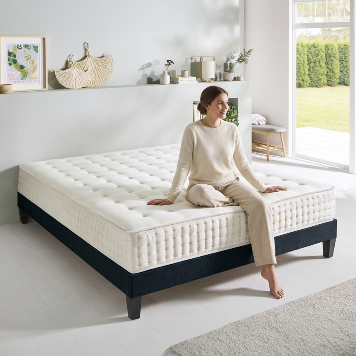 Matelas Apollon - Mémoire de forme - Accueil moelleux - Fabriqué en France - 25 cm d'épaisseur