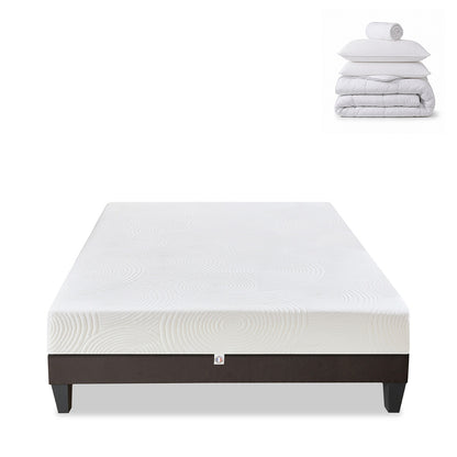 Prêt-à-dormir HÉRA avec Sommier, Couette, Oreillers et Protège-matelas