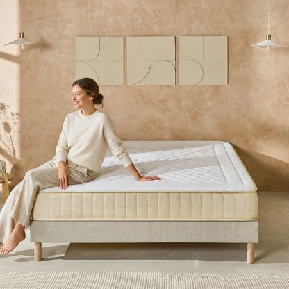 Ensemble Symphonie 2.0 - Matelas mémoire de forme moelleux + Sommier bois - 25 cm d'épaisseur