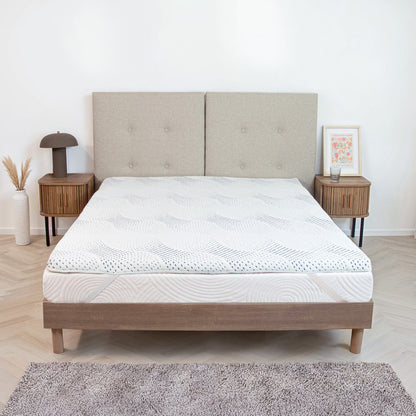 Surmatelas Mémoire de forme et Gel fraîcheur 5 cm VISCO TOUCH