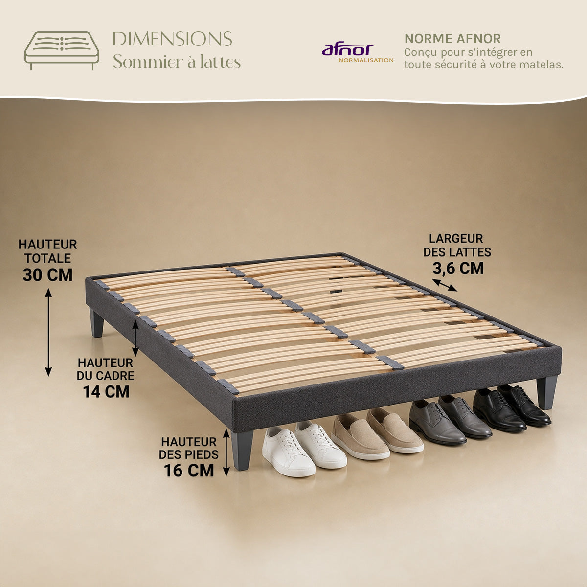 Ensemble Matelas PASSION et Sommier AURORE