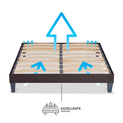 Sommier À Lattes Tissu VICTOIRE