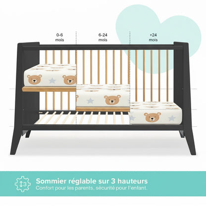 Lit bébé évolutif TIMEO