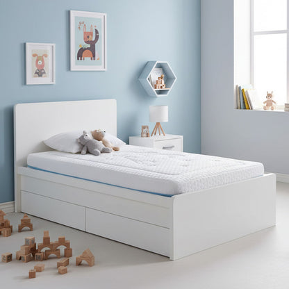 Matelas Mousse 14 cm BABY BLEU