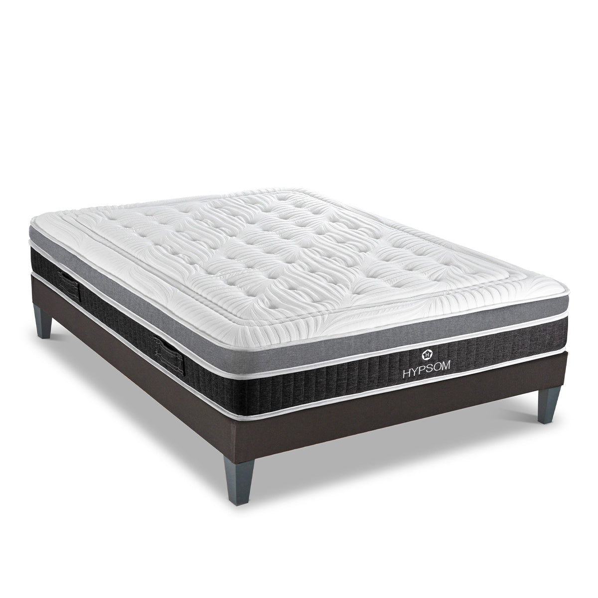 Ensemble ELEGANCE place Matelas Mémoire de forme + Sommier Bois
