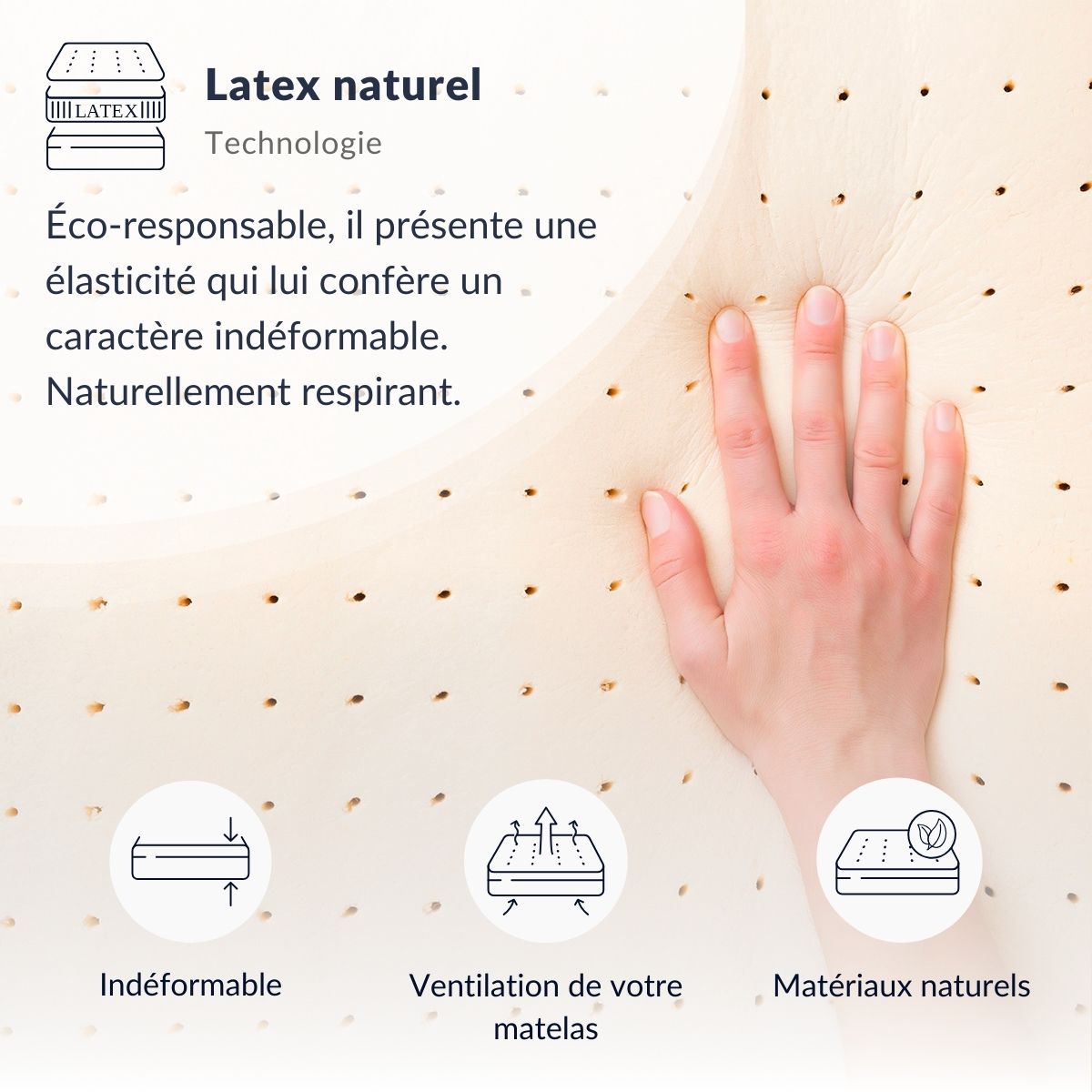 Pack prêt à dormir Egio - Matelas + Sommier + Couette, oreillers, protège-matelas - 12 cm d'épaisseur