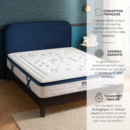Ensemble Matelas Mémoire de forme SUITE PRÉSIDENTIELLE avec sommier