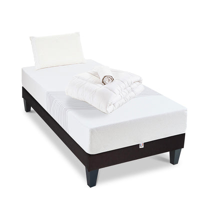 Prêt-à-dormir SENSITIVE avec Sommier, Couette, Oreillers et Protège-matelas