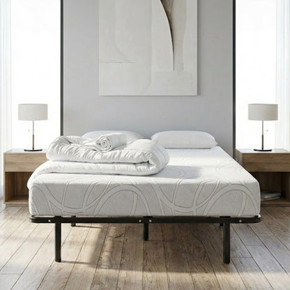 Prêt-à-dormir EUPRAXIE avec Cadre à lattes, Couette, Oreillers et Protège-matelas