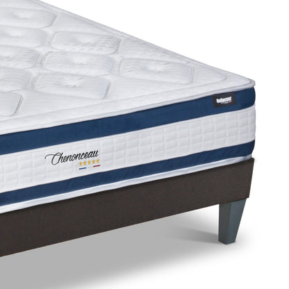 Prêt-à-dormir CHENONCEAU avec Sommier, Couette, Oreillers et Protège-matelas